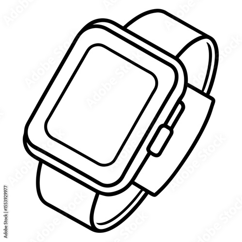 Minimal Smartwatch Vector Icon