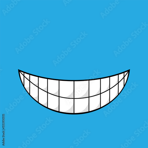 Clean teeth and healthy smile of patient. Vector isolated set of mouth positions. Dental care and treatment, clinic or hospital help for people with tooth cavities. Stomatology and hygiene