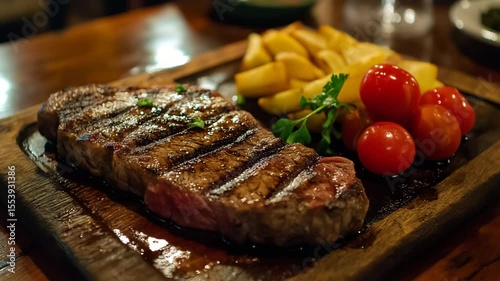 grilled beef steak