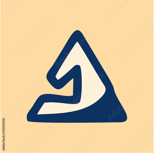 Digital Bar Graph Logo – Minimal Business Growth Symbol, Abstract vector logo representing analytics and upward success for finance, SaaS, and startup branding.