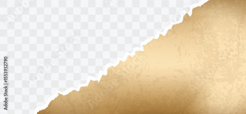 Old torn paper texture element design for banner, poster and flyer. ripped paper strip