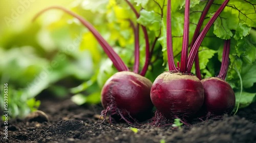 red beets with leaves, beetroot