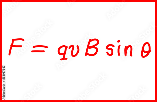 physics formula for magnetic force, electricity and magnetism