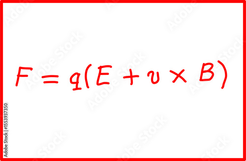 physics formula for lorentz force, electricity and magnetism