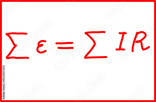 physics formula kirchoff's law of voltage, electricity and magnetism