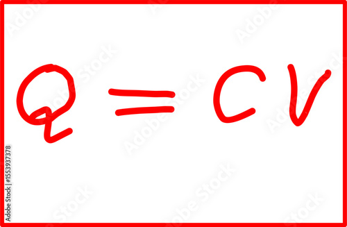 physics formula for charge on capacitors, electricity and magnetism