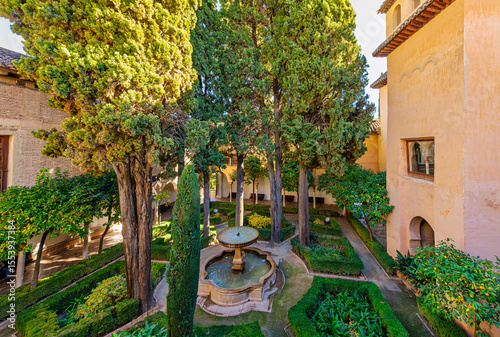 Daraxa's Garden, also known as the Patio de Lindaraja, is a part of the Nasrid Palaces within the Alhambra in Granada, Spain.