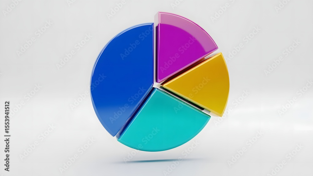 Fototapeta premium Colorful Pie Chart