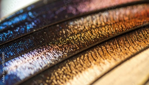 Closeup Multicolored Butterfly Wing Texture