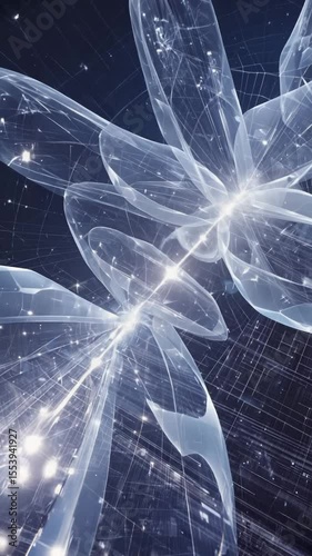 A layered rotating digital core, blending luminous textures and concentric light patterns to simulate advanced AI systems or futuristic surveillance visuals.