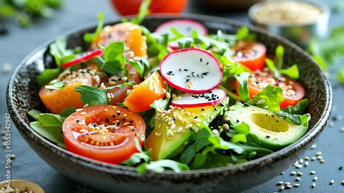 fresh vegetable salad