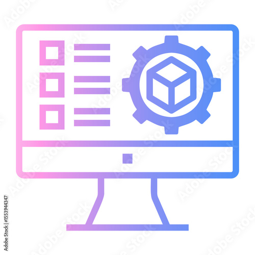 product Line Gradient Icon