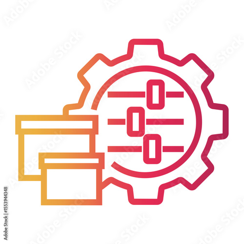 product Line Gradient Icon