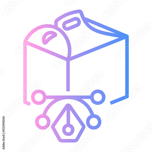 product Line Gradient Icon