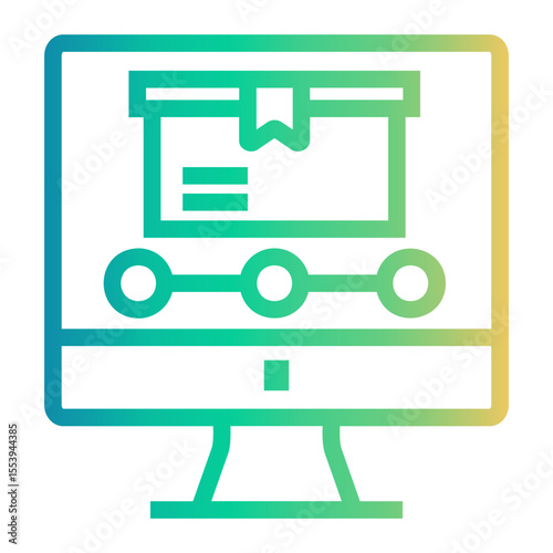 product Line Gradient Icon