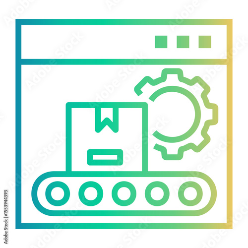 product Line Gradient Icon