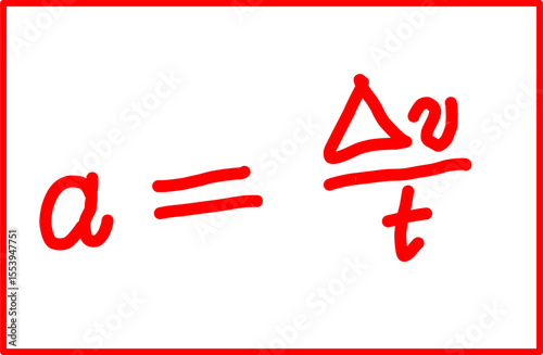 acceleration physics formula, basic mechanics