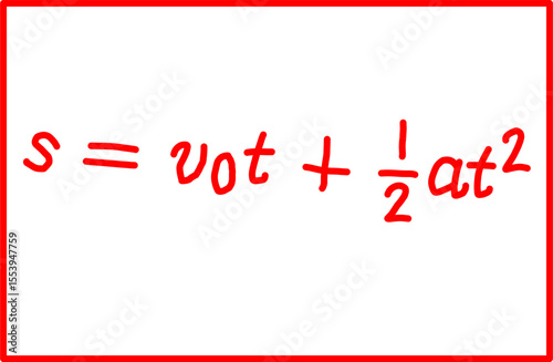 physics formula for uniformly accelerated linear motion, basic mechanics