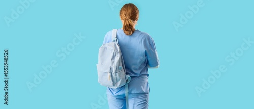 Female medical student with...