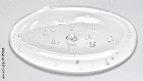 Clear Gel Drop Texture Closeup