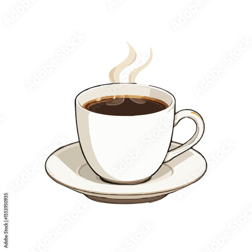 cup of coffee with beans