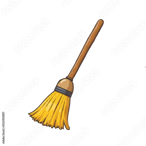 Broom icon vector illustration 