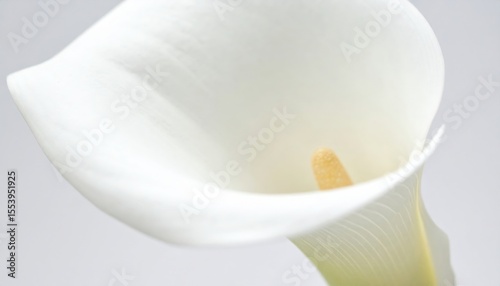 Closeup Of A White Calla Lily