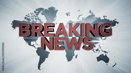 Breaking News World Map Background