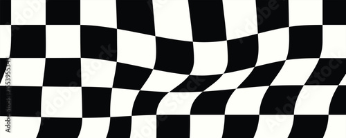 Pattern abstract wave checkerboard background