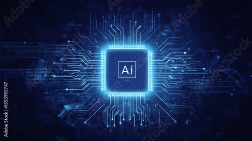 AI Learning and Artificial Intelligence Concept. Business, modern technology, internet and networking concept
