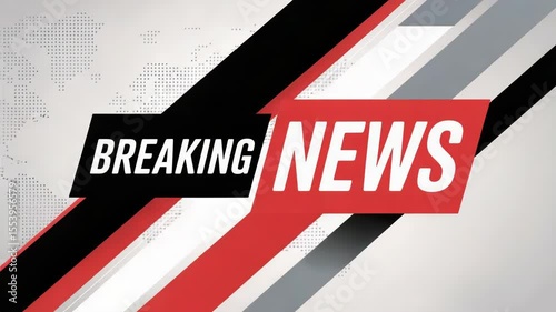 Dynamic Breaking News Graphic - Global Events Coverage