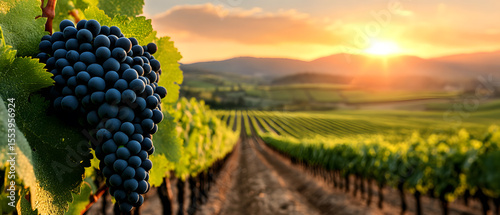 vineyard in autumn