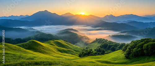panorama of the mountains