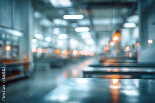 Wallpaper Mural Vague depiction of a factory hall or lab interior Torontodigital.ca