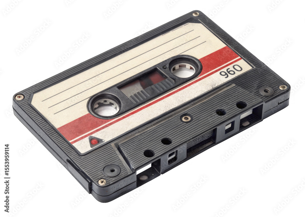 Fototapeta premium cassette-tape on a isolated transparent background