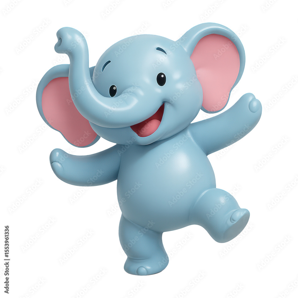 PNG Cute animated elephant character PNG Cute animated elephant character
