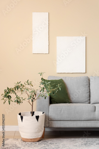 Modern living room interior...