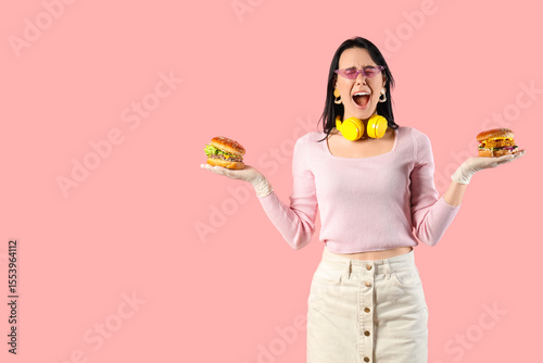 Emotional young woman with ...