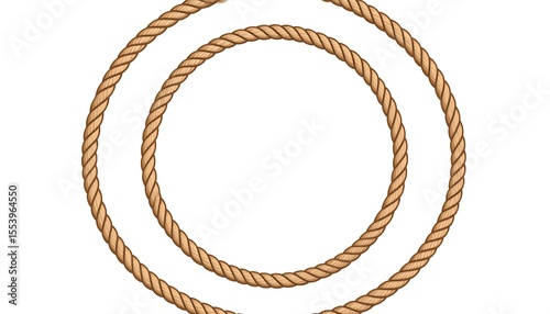 Two concentric rope circles