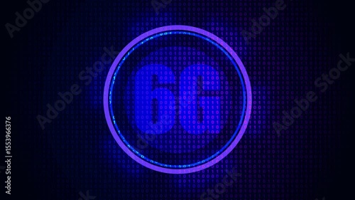 HUD 6G Technology Video Background