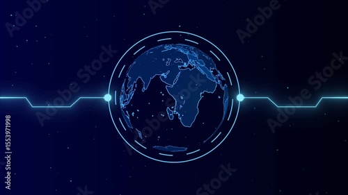 Worldwide Global business technology, digital connectivity, international business