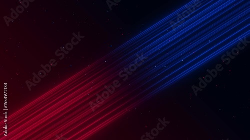 Wave motion of surfaces made of lines wave, bright digital sound waves in virtual reality