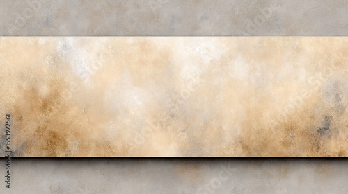 A Mesmerizing Abstract Painting Featuring a Unique Blend of White and Brown on a Wall Surface in Surrealist Style