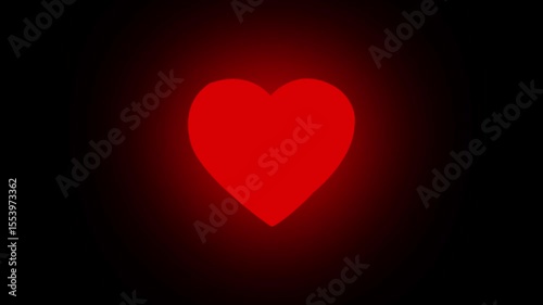 Love making animation from cube. love, marriage concept. Broken love making. 4k animation red heart shape.