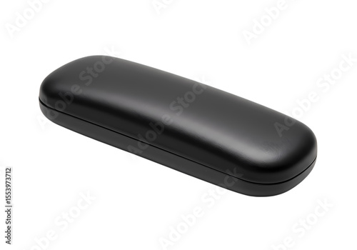 Black Rectangular Eyeglass Case isolated on transparent background