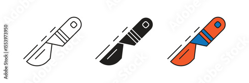 Scalpel is a sharp surgical knife, used for making precise incisions during medical operations and procedures.