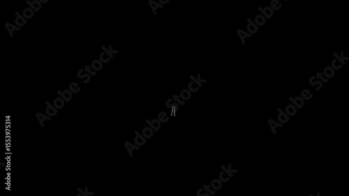 A minimal loading icon, typically illustrated as a spinning circle, dots, or progress bar. Loading Circle, Video. Loading Animation Icon on Transparent Background. Download Progress, loader animation.