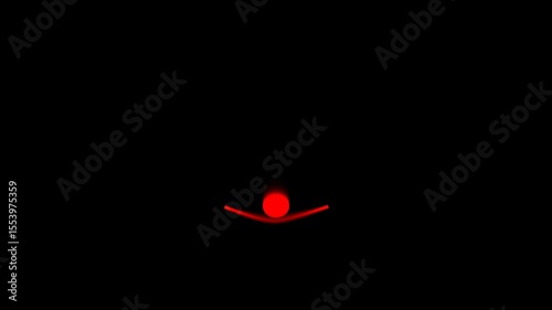 Dropped, bounce ball animation. Loading, Jumping and bouncing Dots - Loopable with dots . Loading is indicated by a dot. Load dot icons. Bouncing Transition - Realistic Colorful Balls. 4k