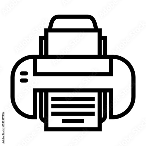 icon of a printer with a top ink tank and paper output, representing modern refillable ink printers.