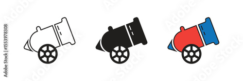 Cannon is a large artillery weapon, historically and currently used for launching heavy projectiles with immense destructive force.